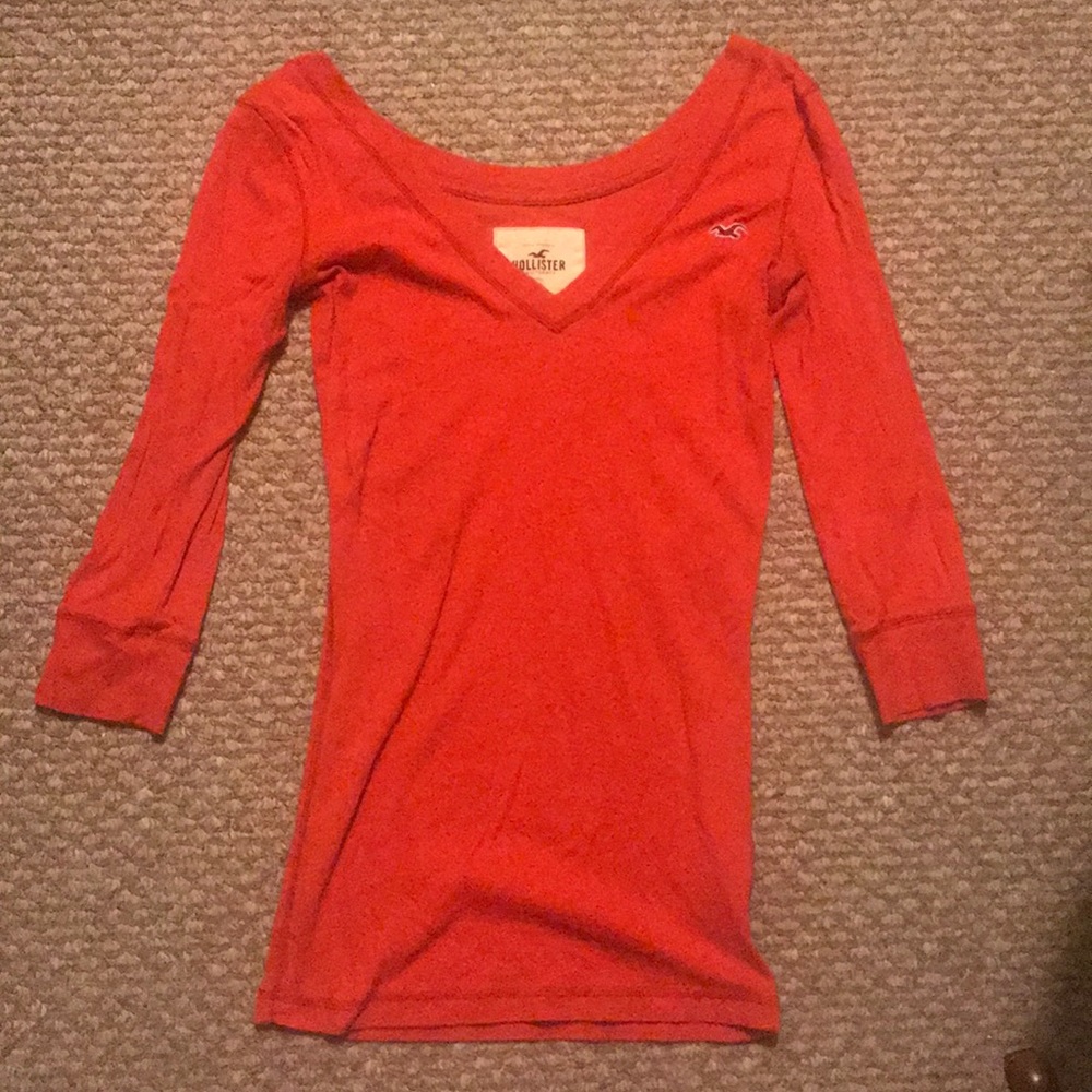Hollister 3/4 length sleeve T-shirt